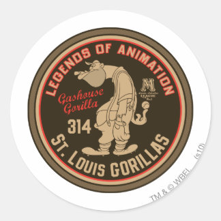 Sticker Rond Gashouse Gorillas - Logo Feat. Pichet