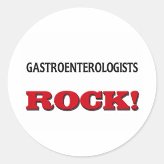 Sticker Rond Gastroentérologue Rock