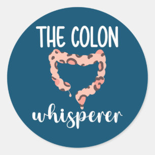 Sticker Rond Gastroentologiste de Colon Whisperer