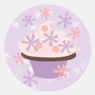 Sticker Rond Gâteau araigné