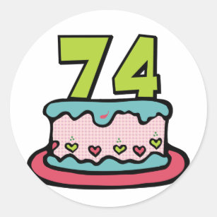 Autocollants Stickers Anniversaire 74 Ans Zazzle Fr