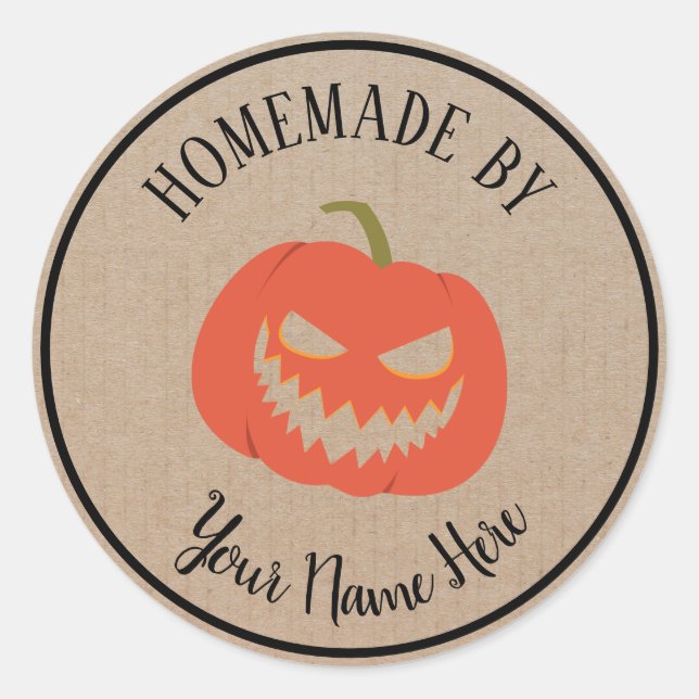 Sticker Rond Gâteau De Cookie Halloween Fait Maison Par L'Artis (Devant)