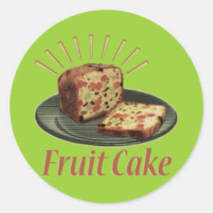 Sticker Rond Gâteau De Fruits Gâteau Aux Fruits