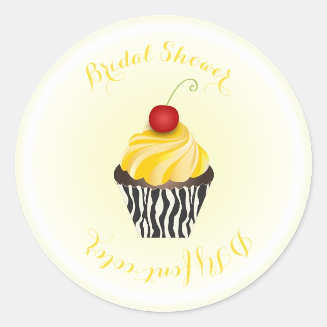 Sticker Rond Gâteau de mariage PixDezines/fête de mariage/brico (Devant)