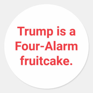 Sticker Rond Gâteau de Noël Dangereux Trump Hankamer Artjunkhau