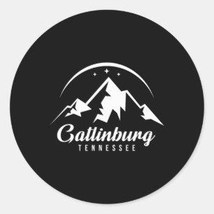 Sticker Rond Gatlinburg Tennessee Station de ski Ski Snowboardi