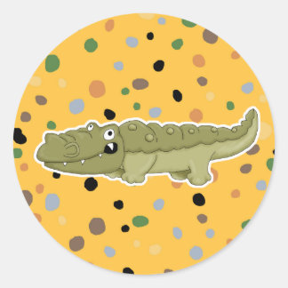 Sticker Rond gator mignon