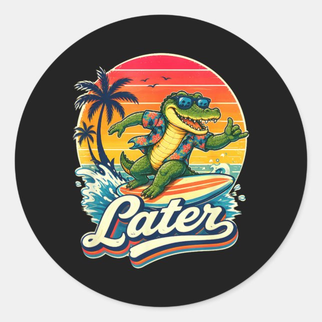 Sticker Rond Gator plus tard (Devant)