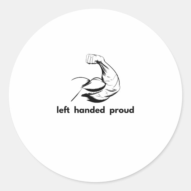 Sticker Rond gaucher fier (Devant)