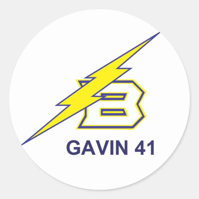 STICKER ROND GAVIN 41 (Devant)