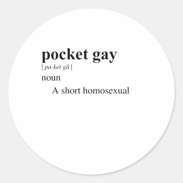 STICKER ROND GAY DE POCHE (Devant)