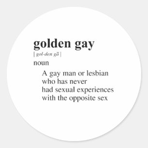 STICKER ROND GAY D'OR