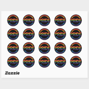 Sticker Rond Gay et transgenre Fierté et égalité