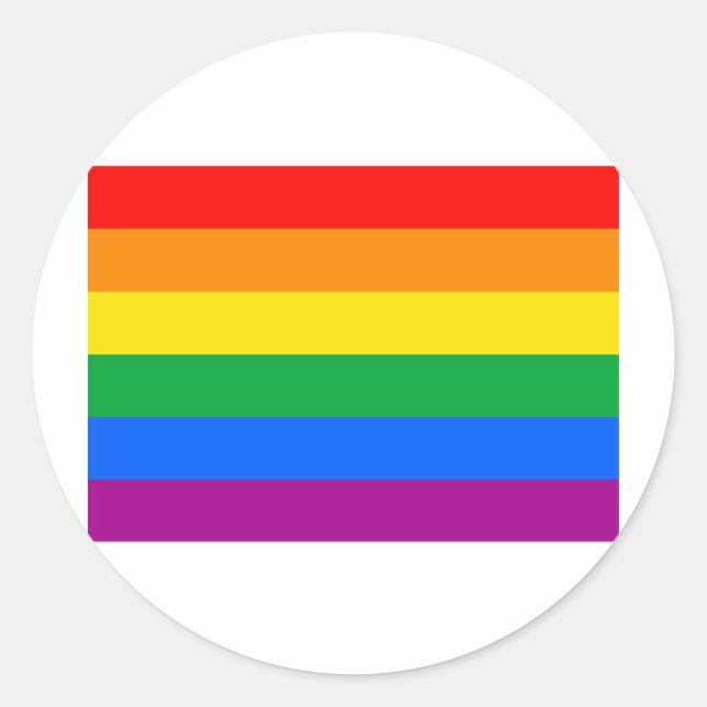 STICKER ROND GAY FLAG ORIGINAL (Devant)