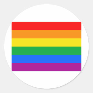 STICKER ROND GAY FLAG ORIGINAL