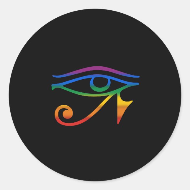 Sticker Rond Gay Goth Pride (Devant)