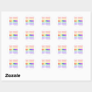 Sticker Rond Gay pride