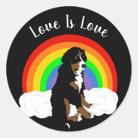 Gay pride Bernese Mountain Dog sur mesure