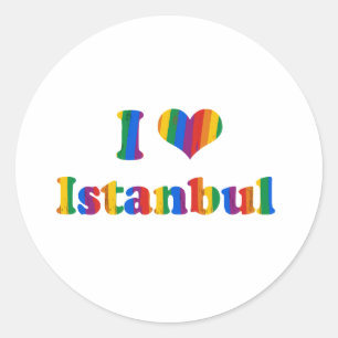 STICKER ROND GAY PRIDE D'ISTANBUL