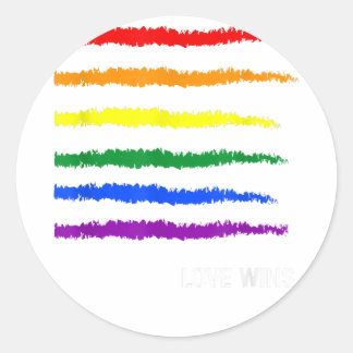 Sticker Rond GAY PRIDE LGBT Lesbienne Bisexuel Transgenre Copie