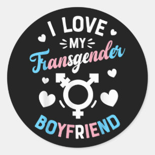 Sticker Rond Gay pride Vintage arc-en-ciel L'amour est amour