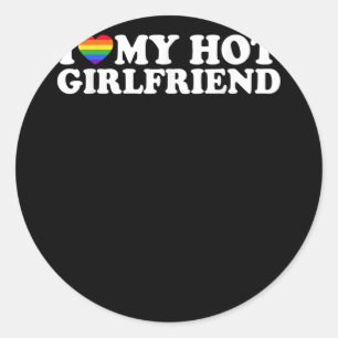 Sticker Rond Gay pride Vintage arc-en-ciel LGBT L'amour est amo