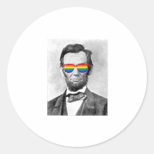 Sticker Rond Gaybraham Lincoln
