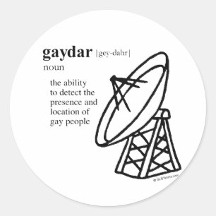 STICKER ROND GAYDAR