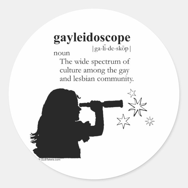STICKER ROND GAYLEIDOSCOPE (Devant)