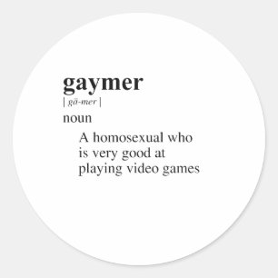 STICKER ROND GAYMER