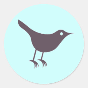 Sticker Rond Gazouillement