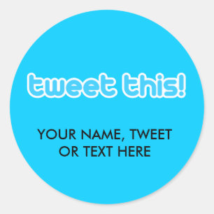 Sticker Rond Gazouillent ceci