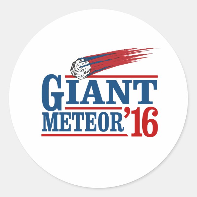 Sticker Rond Géante Météorite 2016 (Devant)