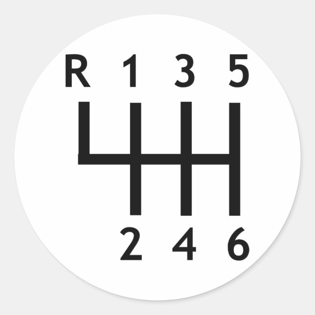 Sticker Rond Gearshift - Course (Devant)