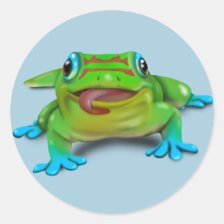 STICKER ROND GECKO JOUR MÊME