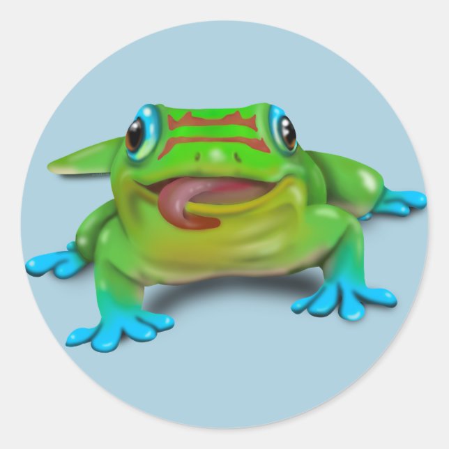 STICKER ROND GECKO JOUR MÊME (Devant)