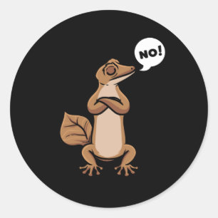 Sticker Rond Geckos à queue plate Gecko