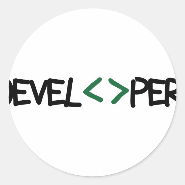 Sticker Rond Geek / Jeux (Devant)