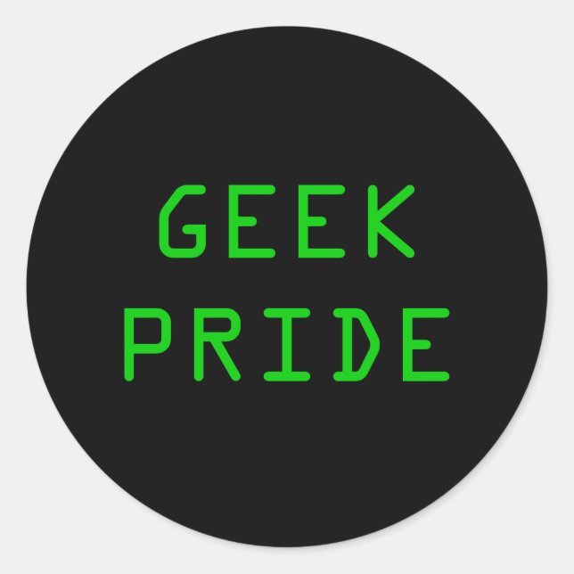 STICKER ROND GEEK PRIDE (Devant)