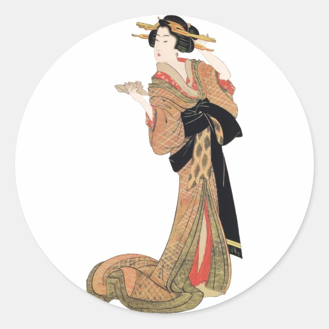 Sticker Rond Geisha (Devant)