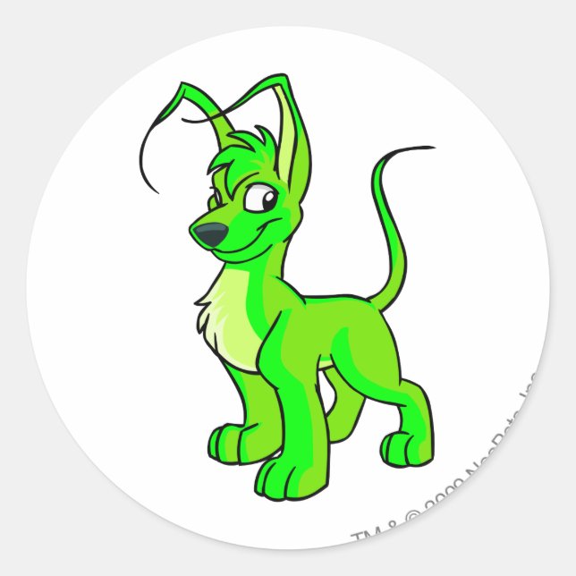 Sticker Rond Gelert brillant (Devant)