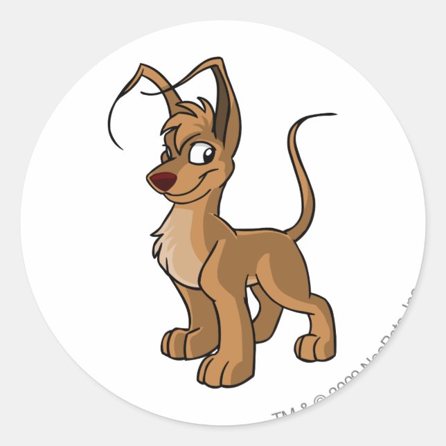 Sticker Rond Gelert Brown (Devant)