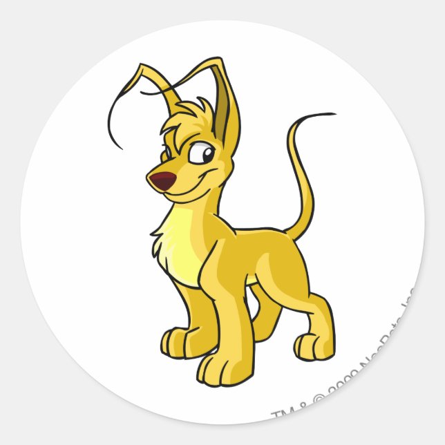 Sticker Rond Gelert jaune (Devant)