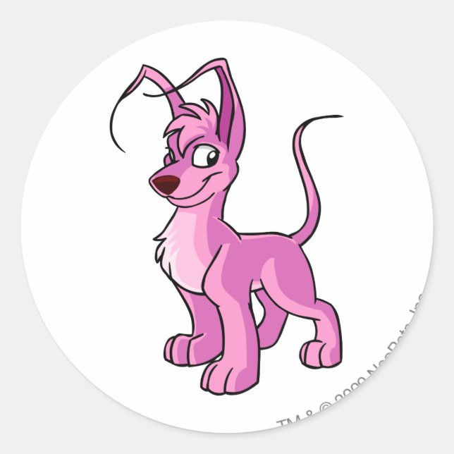 Sticker Rond Gelert Pink (Devant)