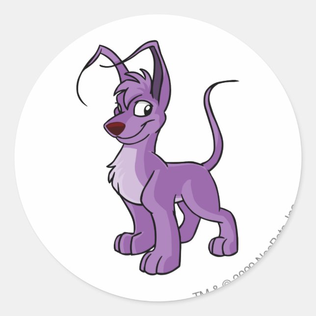 Sticker Rond Gelert Purple (Devant)