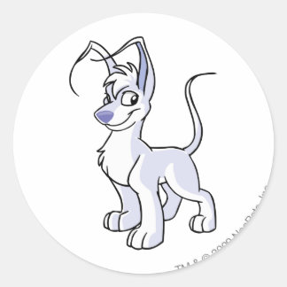 Sticker Rond Gelert White
