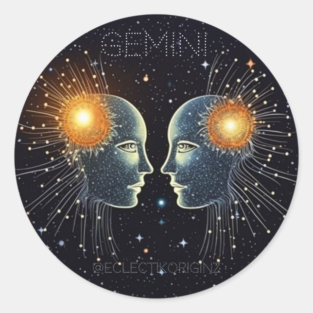 Sticker Rond Gemini (Devant)