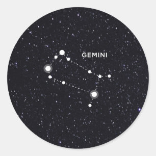 Sticker Rond Gemini