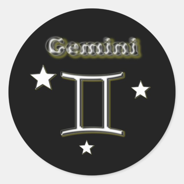 Sticker Rond Gemini (Devant)