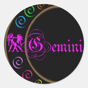 Sticker Rond Gemini